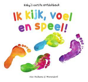 Cover van Baby's eerste ontdekboek. Ik kijk, voel en speel!